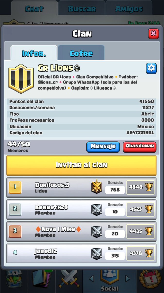 lions_cr's tweet photo. @AlissHammer Si te interesa responde aqui mismo, somos un nuevo proyecto de clan competitivo. https://t.co/PCvkeLesJQ