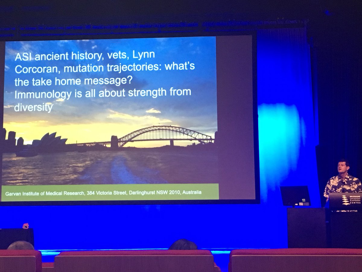 ProfJudiAllen's tweet photo. After an excellent talk on antibody diversity Chris Goodnow makes the important and broader message that Immunology is all about strength from diversity #ASI2017QLD https://t.co/qkEtZQhgQ4