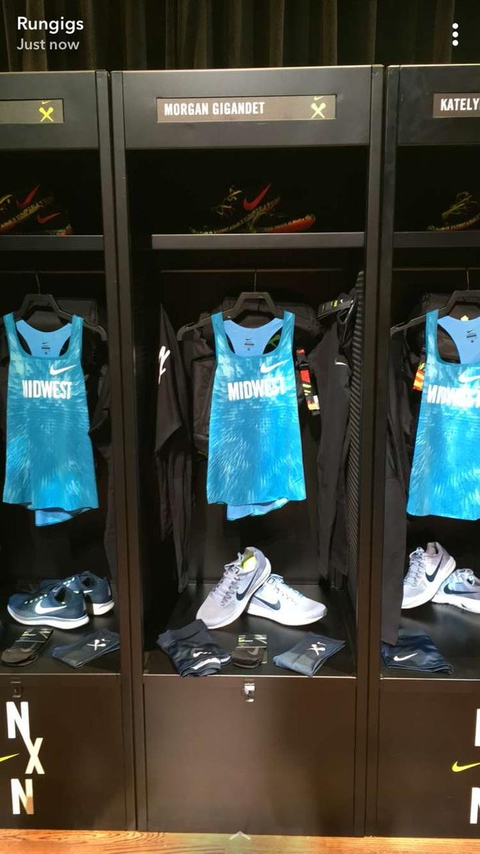 Morgan got hooked up with Nike gear! Look for her blue jersey when she races on Saturday!