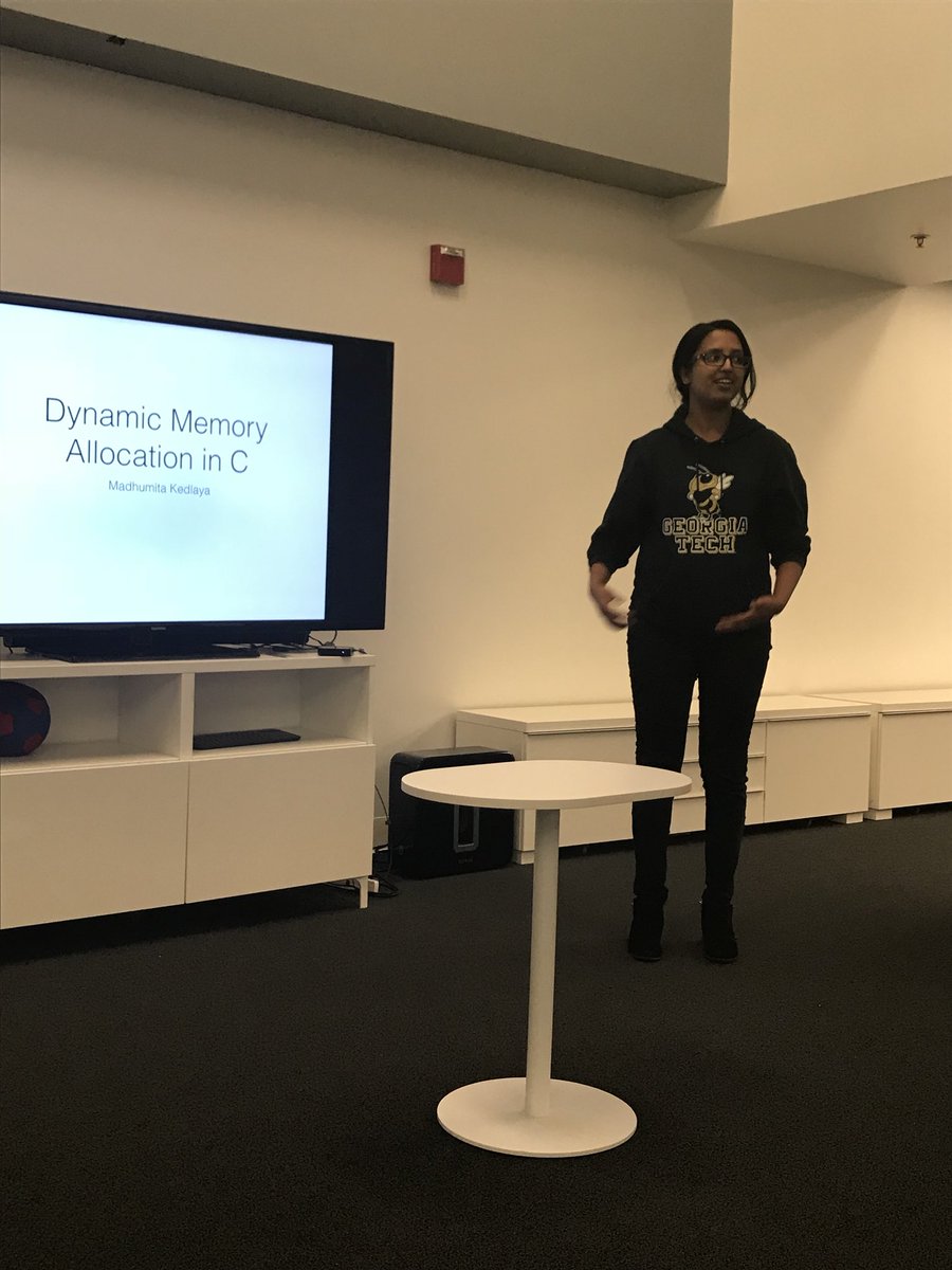 wwgsouthbay's tweet photo. Lead firmware engineer, Madhu kicks off our second Meetup at @meetotto talking about dynamic memory allocation in C https://t.co/R5xJIWf5mW