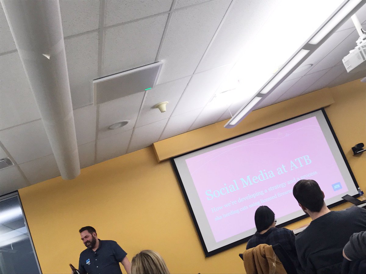 janetmcnally's tweet photo. Any presentation by @bingofuel is usually the best of the month/season/year. So v good at articulating brand and digital strategy. Love hearing about how it works @atbfinancial. #dpmcontent https://t.co/YNjTi9clwb