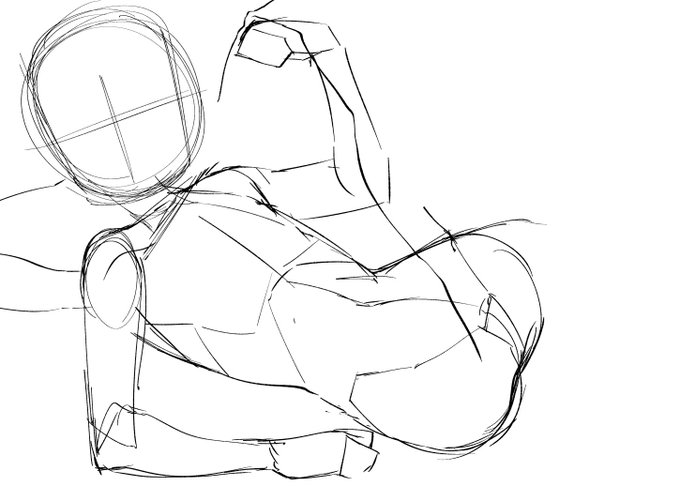 ラフが全く意味を成してないくらいには計画性0です
#タグを見た人はラフ画とその完成絵を見せる 