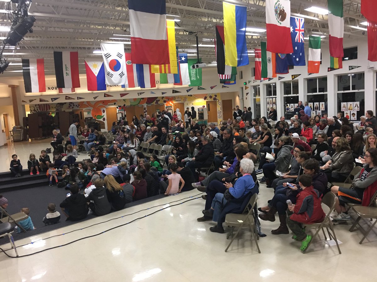 A full house for Forgiven - A Fairy Tale brought to you by CNMS Drama Club! One more show tomorrow night @ 7!