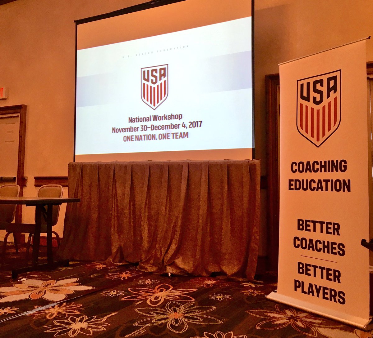 GRBengtson's tweet photo. Already an impactful & insightful first few hours at the @USsoccer_coach #NW2017 #1N1T #SquadGoals https://t.co/dS2Jrl26Se