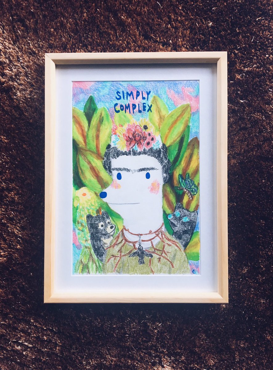 marinaesque's tweet photo. #paradogs part 5 - Frida Kahlo. this artwork is basically me throwing shades at people who dress up as Frida Kahlo heeheehee https://t.co/Sw2lQJzy14