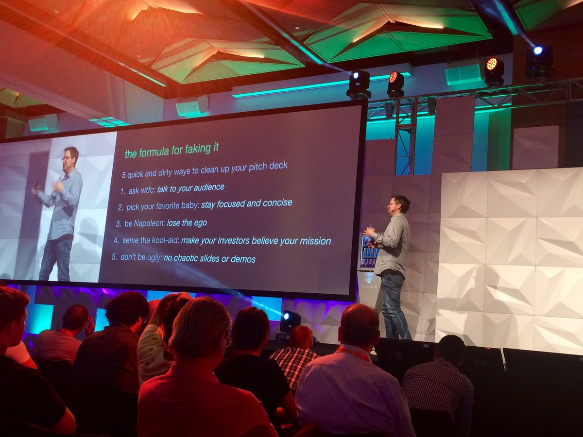 rewildin's tweet photo. Jager McConnell @crunchbase CEO about fake it till make it for pitch decks #startup https://t.co/XIxKDCIGWH