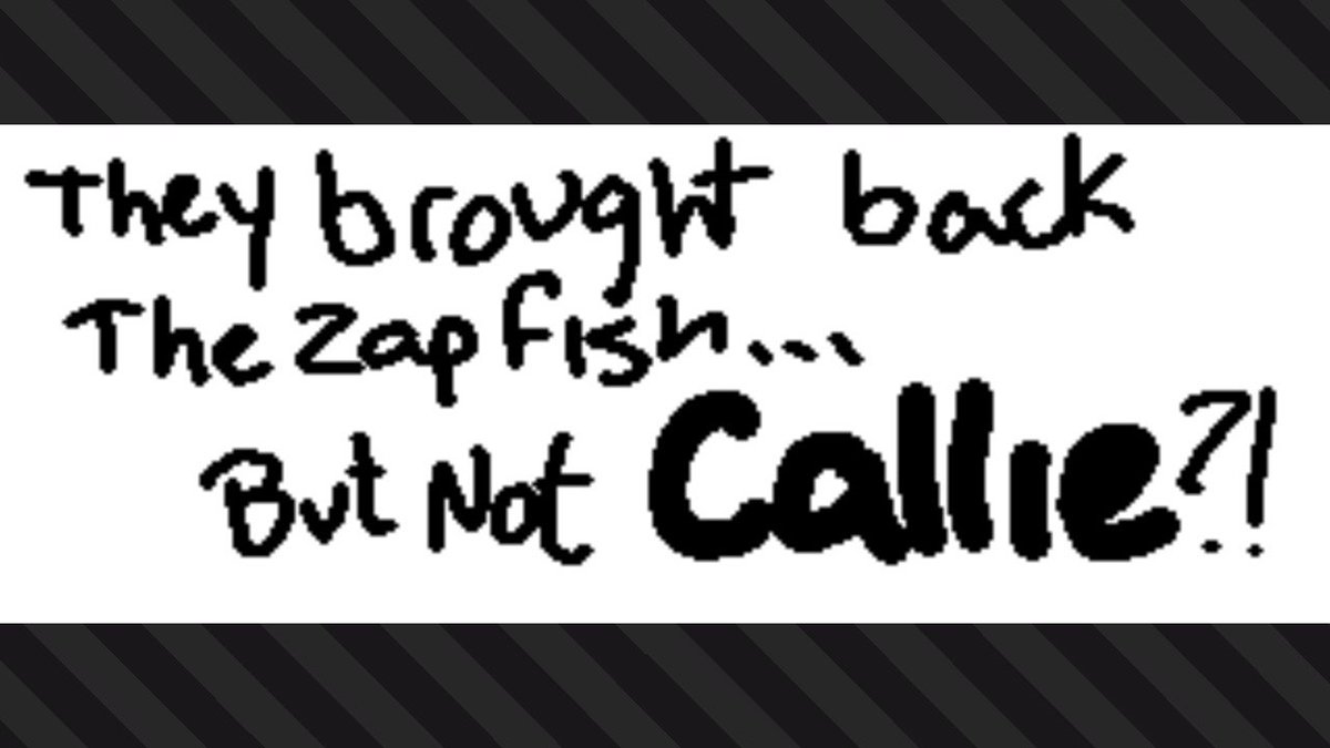 AristideHoney's tweet photo. I DEMAND ANSWERS #Splatoon2 #NintendoSwitch #bringbackcallie https://t.co/SrTxIsPwjq