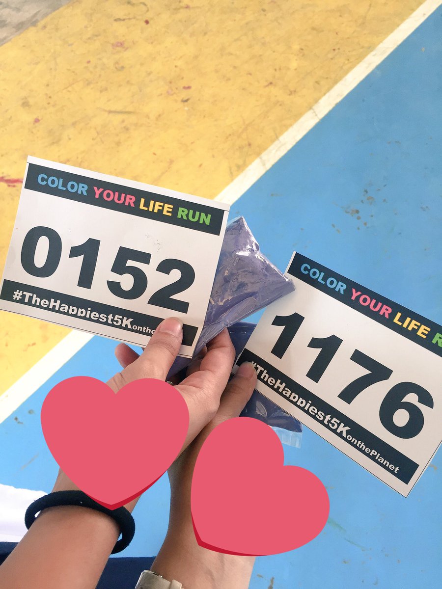 ellemarac's tweet image. excited to see you, @tjmusicmonterde 💚💚💚 #ColorYourLifeRun2017