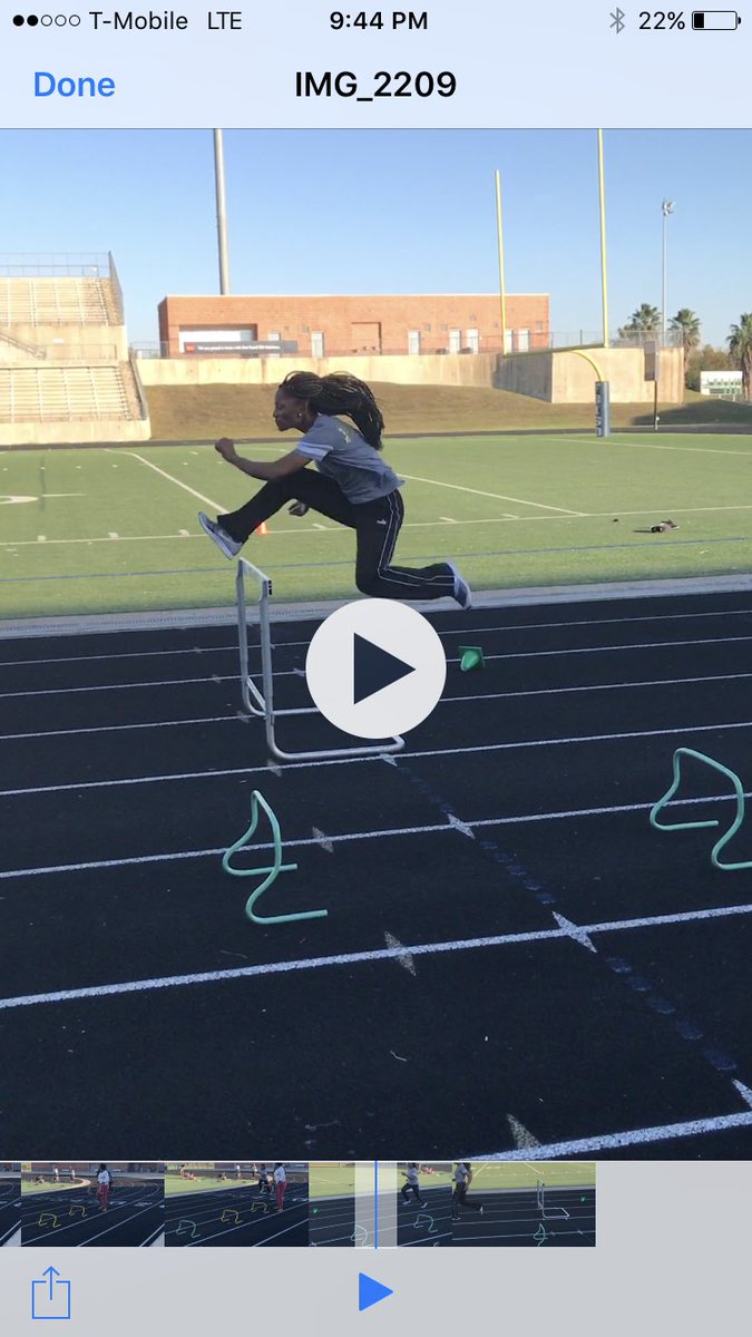 _CoCoFish's tweet photo. When the coach have to hurdle at practice to teach the athlete. #ladycanestrack https://t.co/TFtFXTKMgM