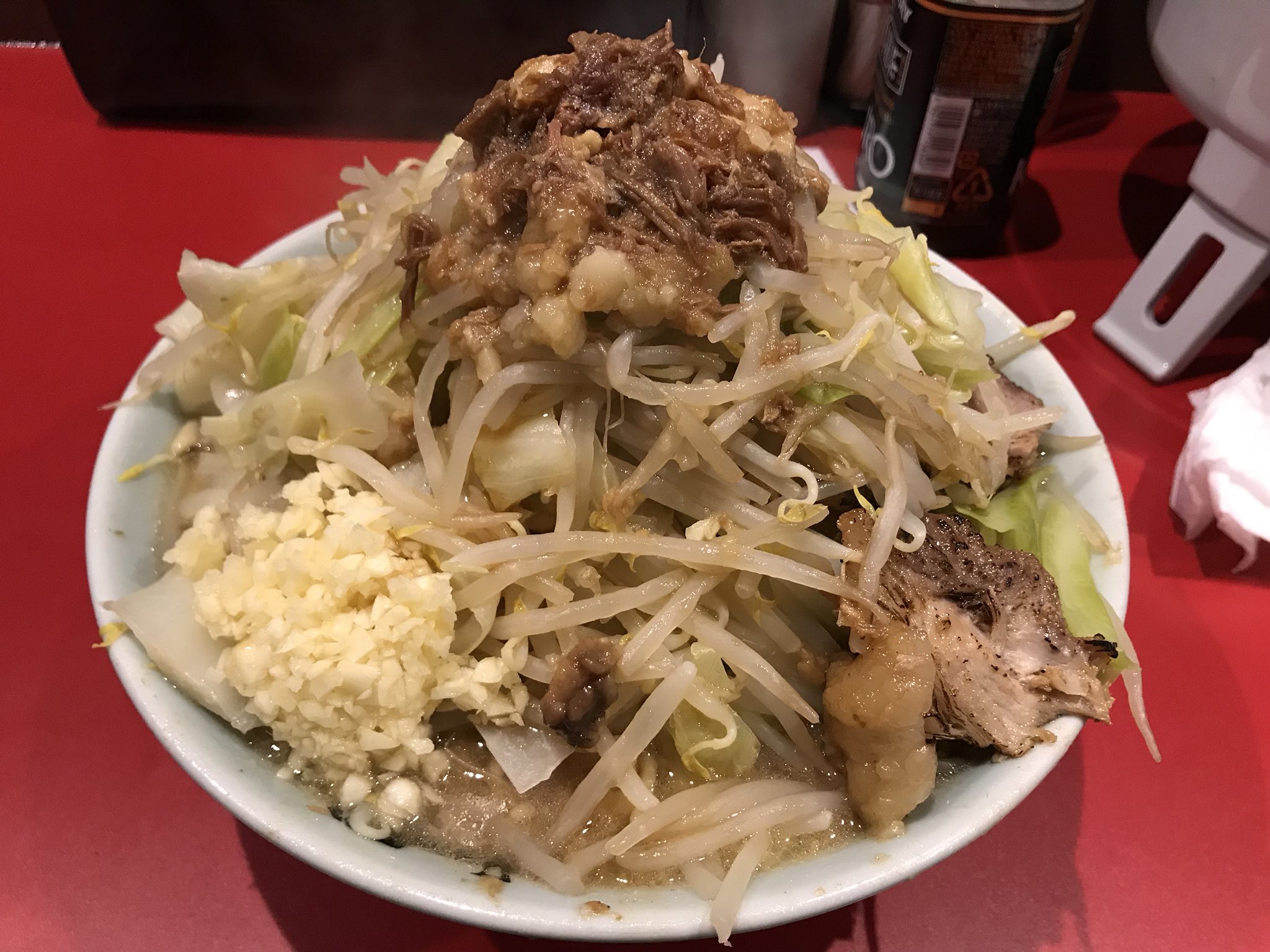 Kowssy ラーメンきずな 営業時間が延びたと言う事で また攻めた 麺500g 麺の量も攻めたね 岡山 ラーメンきずな 二郎系 富士丸 T Co K2azyxqyxs Twitter