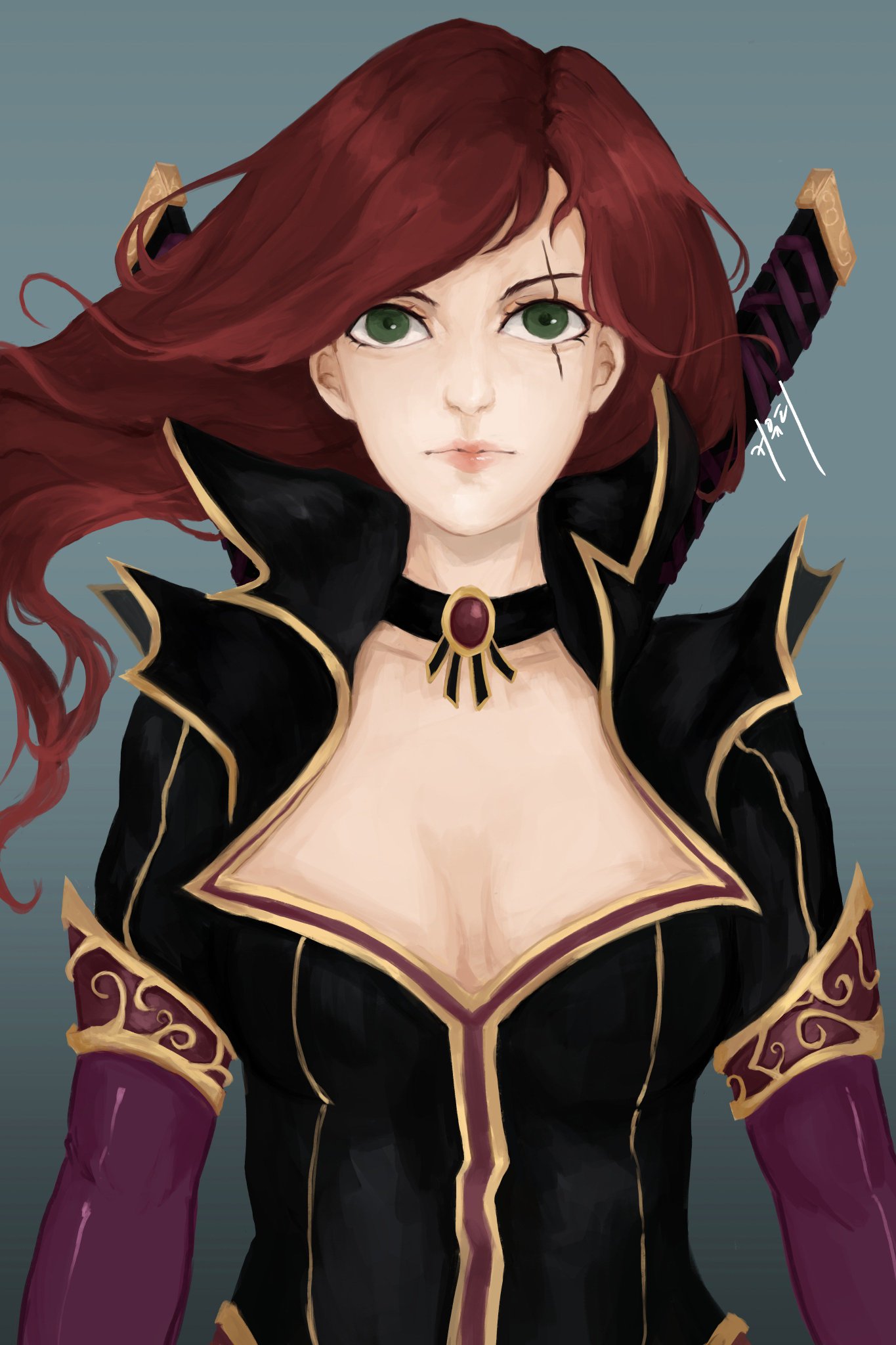 “high command katarina fanart from league of legends” .