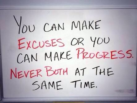 LeadingGuru's tweet photo. You can make EXCUSES 👎 or you can make PROGRESS. 👍
Never both at the same time. #leadership https://t.co/m1wyVi2uBy