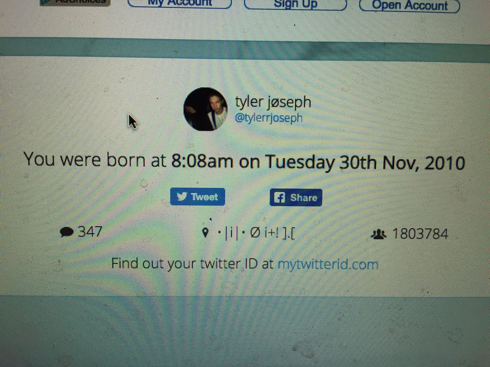 Happy birthday to Tyler Joseph\s message on this day in 2010, history was made. 