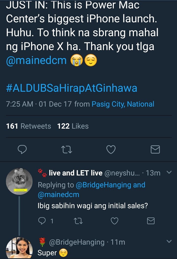 bankingonkismet's tweet photo. Wala pa ring kuoas ang The @mainedcm Effect 😎💪

#ALDUBSaHirapAtGinhawa
#PMCiPhoneX https://t.co/LQ06r9HerK