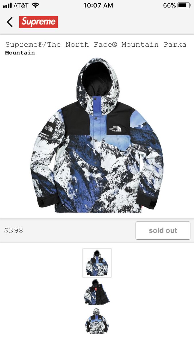 therealmrmoon's tweet photo. Supreme The Northface Mountain Parka Size XL $1500 Shipped PP Invoice https://t.co/Ns9IGdbeVJ