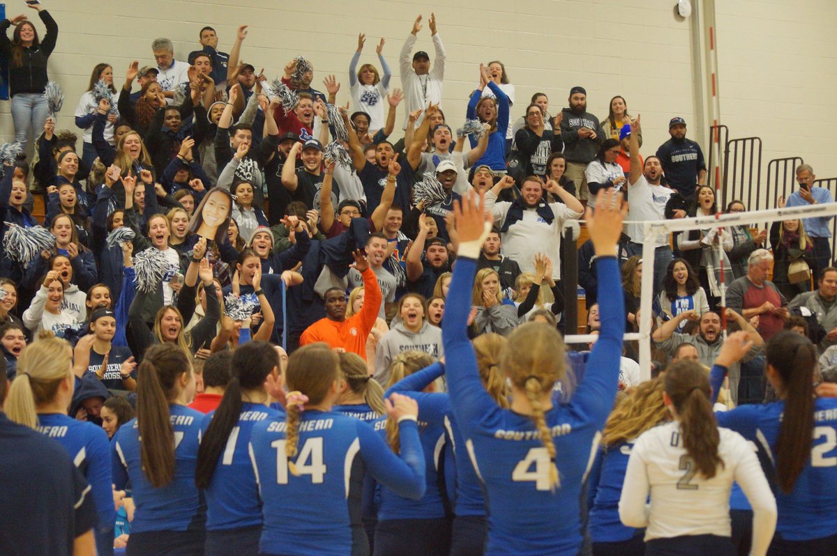 SCSU_Owls's tweet photo. This was called the best crowd and atmosphere ever for a NCAA East Regional volleyball game by numerous administrators tonight. Kudos to Owl Nation for bringing the noise! See you tomorrow night! @SCSUtweet @SCSUResLife @TheNortheast10 https://t.co/07eUcAO2iz