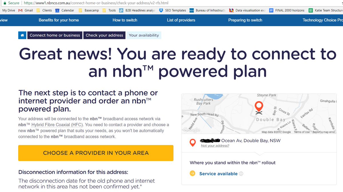 Hi <a href="/NBN_Australia/">nbn® Australia</a> why does it say my area is serviced for NBN on your website, but then a provider comes to my flat to set up the connection, but can't as it's not connected down my street?!? #help #nbn