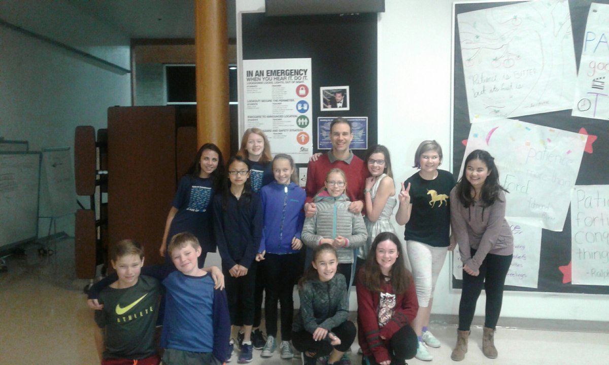 Thank you Mr. Bailey and his students for supporting our drama performance tonight!