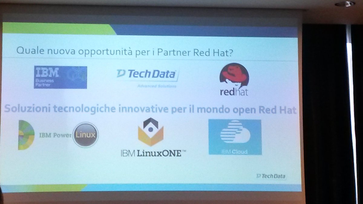 TechDataItalia's tweet photo. Oggi a #Genova Workshop #LXOne con @IBMItalia @RedHatItaly @D3lph1s e #Zetaloud per discutere insieme la strategia più efficace da adottare in ambiente LinuxOne, la piattaforma Open in grado di offrire massima sicurezza e efficientamento di sistemi e applicazioni @TechDataASItaly https://t.co/KKuw5ghZZ0