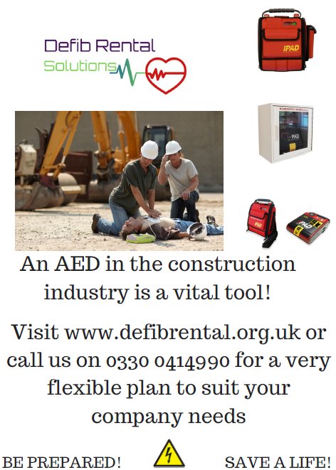Defib_Solutions's tweet image. All #building sites should have an AED #construction #buildingsite #kent #uk #healthandsafety #industrial #FridayFeeling #surrey #essex #sussex drop us a line to find out more on how we can help your business