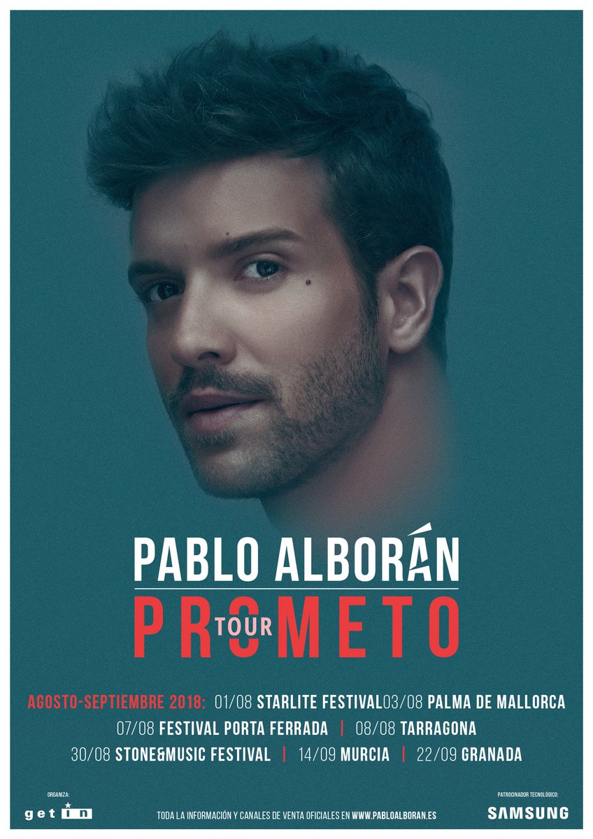 pabloalboran's tweet photo. #TourPrometo Agosto-Septiembre 2018. Preventa exclusiva en pabloalboran.es https://t.co/wmlzWo7BZh