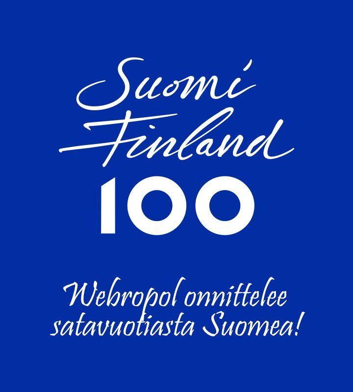 webropol's tweet photo. Webropol onnittelee satavuotiasta Suomea! https://t.co/2qZ588NeKc