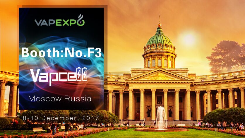 Jenny68730352's tweet photo. 8-10 December 2017 #vapcell team in #Russia #vapexpo
Where are you? 🤠
Welcome to visit !!! https://t.co/GkpsIEoj8s