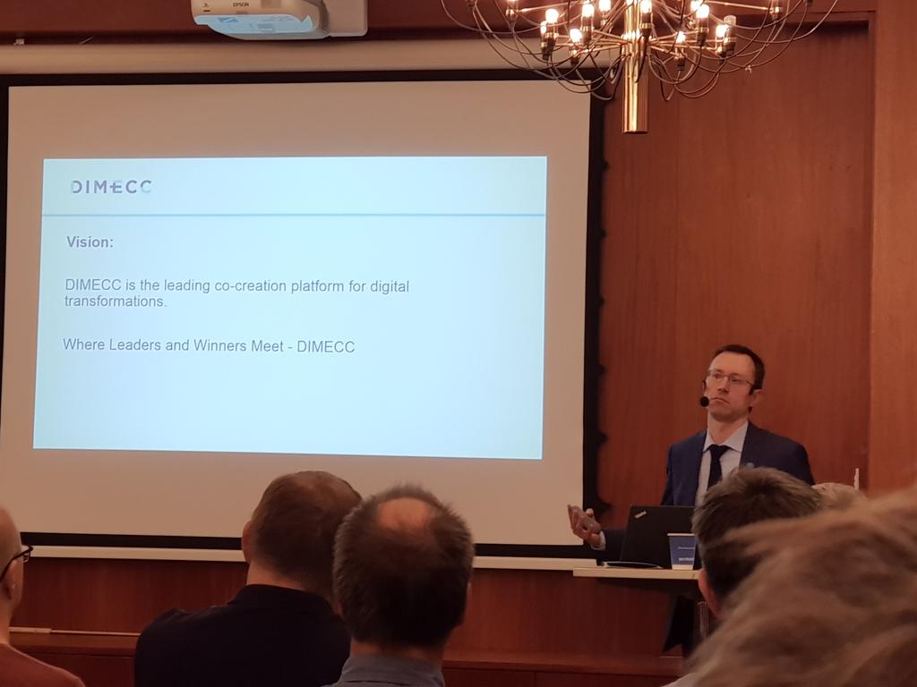 anders_oe's tweet photo. My good friend Harri Kulmala talk about DIMECC and their program "Design for value". Approx 5-6 years he was one of the inspiring speakers and examples when PiiA was formed. @sippiia https://t.co/MlW4BSdduF