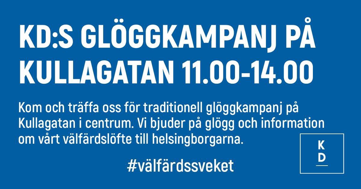 KdHelsingborg's tweet photo. Imorgon är @KdHelsingborg ute och kampanjar #kullagatan #helsingborg #kdriks https://t.co/mTLRC7wEAM