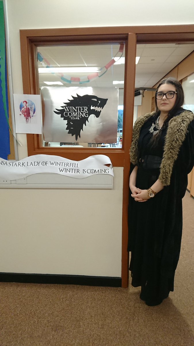 BroEnglishDept's tweet photo. This year, the English Dept book-costume challenge is Game of Thrones #BookWeekScot #BookWeekScot @BookWeekScot #winteriscoming https://t.co/W8aU3Pzm4Q