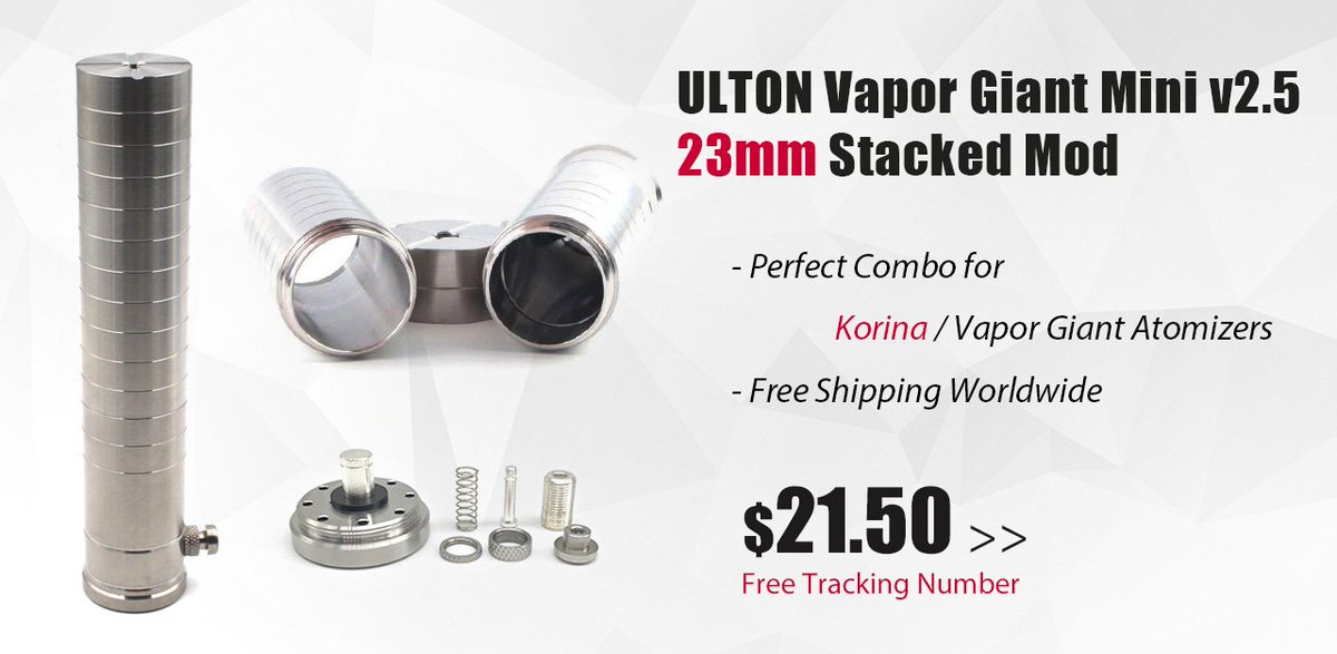 2Fdeal's tweet photo. ULTON Vapor G Mini v2.5 18650 Stacked Mechanical Mod 23mm
https://t.co/Zc8CtI8Haq
#vaping #vapor #mod #squonke #smoke #atomizer #2fdeal #RDA #MODKIT https://t.co/rrwOLxwNw7