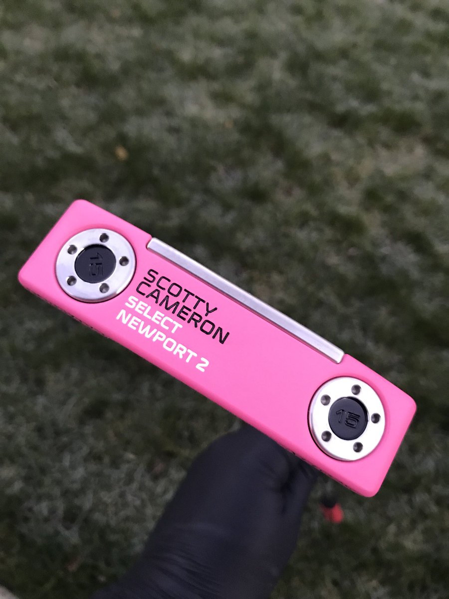 GolfCustomsUK's tweet photo. More from our custom pink Scotty Cameron Newport 2 Putter. #Golf #Putter #CustomPutter #CustomGolfClubs #GolfCustoms #Titleist #PinkPutter #PinkScotty #CustomCameron #PGA #LPGA #TheArtofPutting #Newport https://t.co/jorw95M7vl