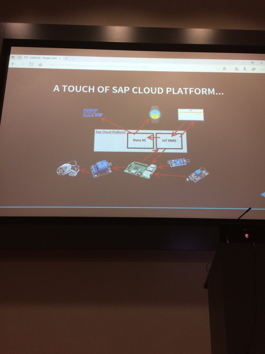 wouter_lemaire's tweet image. Cool #SAPIoT demo with Lego and a smart watch! #SITParis