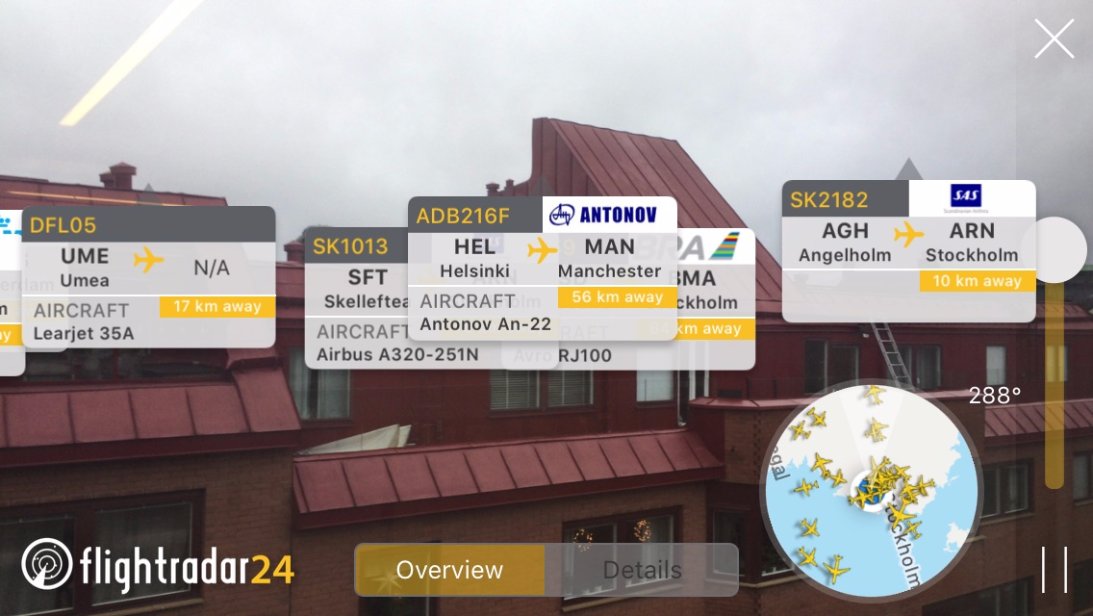 flightradar24's tweet photo. The Antonov An-22 just flew over Flightradar24 office in Stockholm. ETA in Manchester is 11:45 local time.

https://t.co/DgCkdyC1i0 https://t.co/AuA0vOiTyd