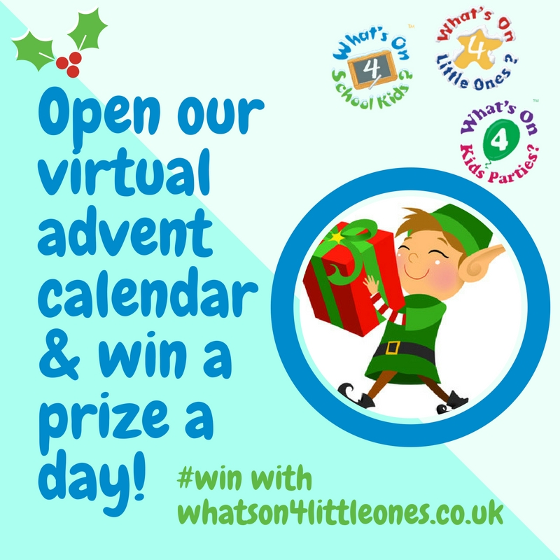 WhatsOn4KidsUK's tweet photo. It's ADVENT!  And here's our day 1 #adventcomp prize, pop over and click on our virtual advent calendar to see what you could #win https://t.co/5Wl0KYVVJ8 https://t.co/vpjK1ufFzb