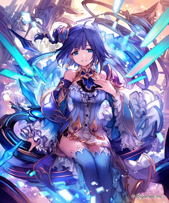 株式会社Cygames様の神撃のバハムートにて「ゲートリベレーター・ラズリ 」を描かせていただきました。宜しくお願いします! 