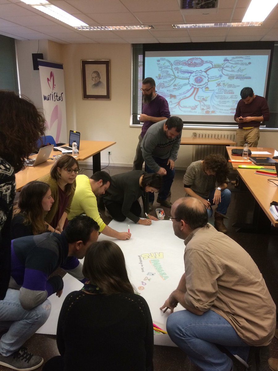 Ja ens posem a treballar amb el grup Pangea. Profes i educadors/es socials <a href="/MaristesCat/">Maristes Catalunya</a>