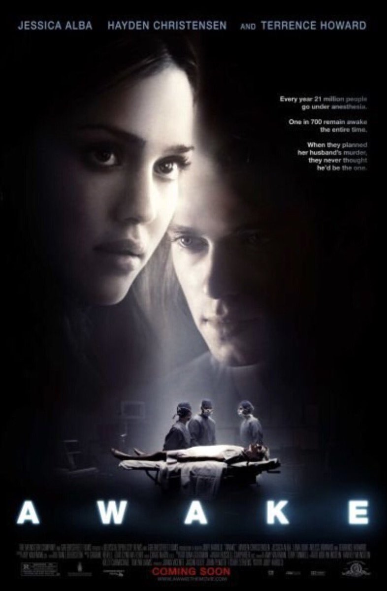 FilmNewsNos's tweet photo. 🎬MOVIE HISTORY: 10 years ago today, November 30, 2007, the movie 'Awake' opened in theaters!
#HaydenChristensen #JessicaAlba @terrencehoward #LenaOlin #NathalieEfron #FisherStevens #ArlissHoward #ChristopherMcDonald #GeorginaChapman #SamRobards #StevenHinkle https://t.co/sppuIrHsB8