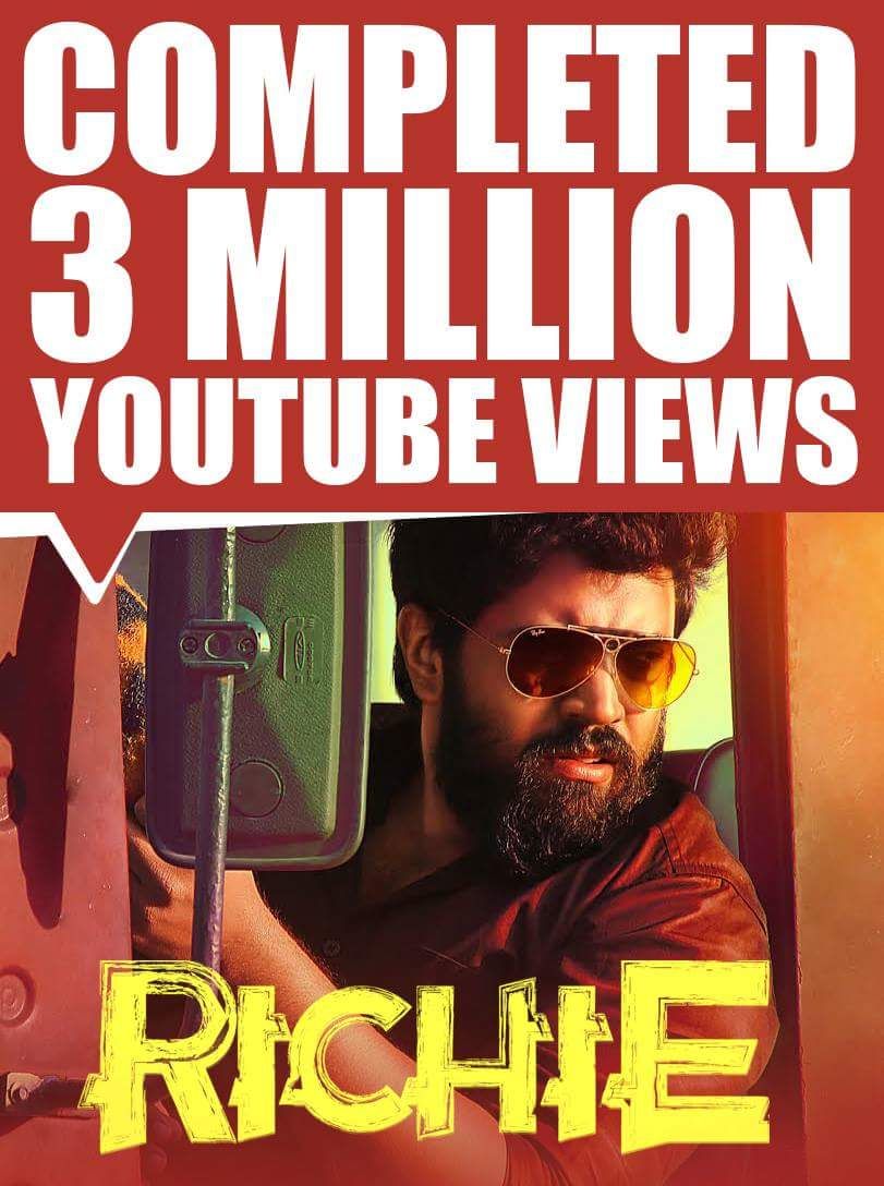 Richiehandle's tweet image. Thank you all for 3 million views :) @NivinOfficial @prgautham83 @ShraddhaSrinath @LakshmiPriyaaC  #Richie

Richie trailer -  goo.gl/8s3H5t