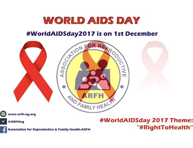 ARFHng's tweet photo. World AIDS Day: ARFH’s CSS Project Has Referred 207,096 People for HIV Testing So Far in 2017 - https://t.co/lNuhITmmxM #WorldAIDSday #WorldAIDSday2017 https://t.co/KIOIaXEd4G