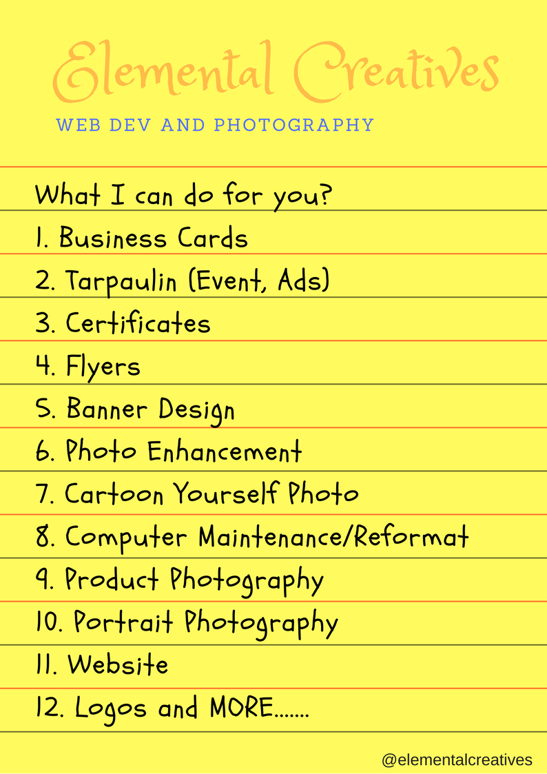SchweizerJoenz's tweet image. This Infographics tell pretty much everything.
In addition to these, I can also edit video for your Vlog and Make a caricature..
Please don&apos;t forget to like my page Our Home Planet: Elemental Creatives to keep updated.
#LifeGoals #CreativeOverflow #PuyatanDays
