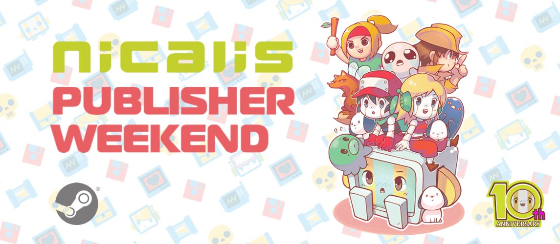 nicalis's tweet image. Join us for a 10 year anniversary celebration this weekend with a @steam_games Nicalis Publisher Weekend! BIG discounts--games up to 75%OFF! store.steampowered.com/sale/nicaliswe…