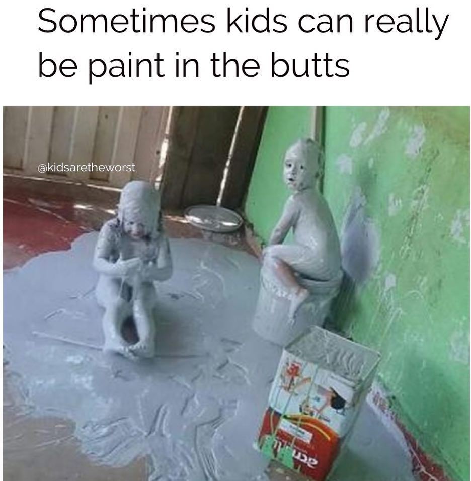 kidsareworst's tweet image. They should be framed. 
#PaintedInACorner #PKCs (Preemptive Killjoy Comments) #WhereWereTheParents #HopeItIsntLeadBasedPaint #MyKidsWouldNever #ThisJokeIsAStretch 📷: @rafaelfbmedeiros #kidsaretheworst