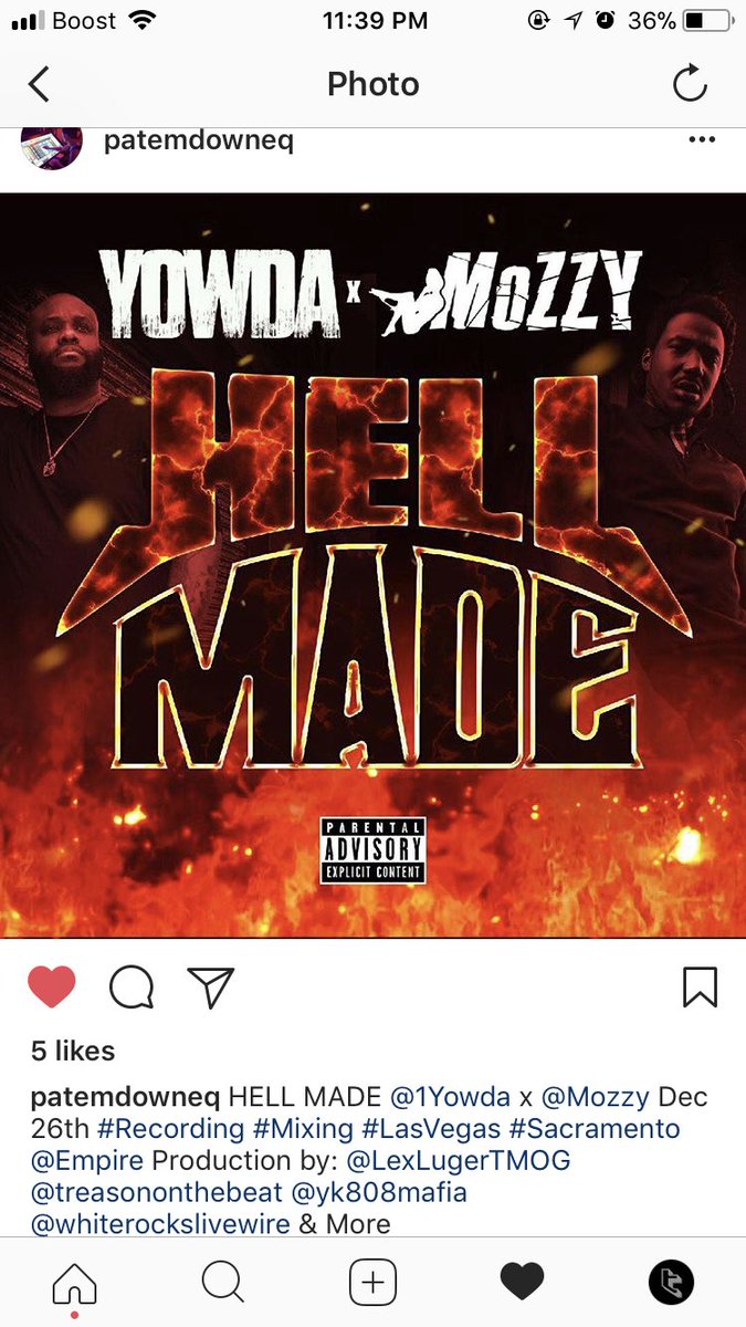 screwedstudios's tweet photo. blessed to be on the same project as the legend @SmokedOutLuger #HELLMADE Dec 26 https://t.co/Ys7AQBRaOF