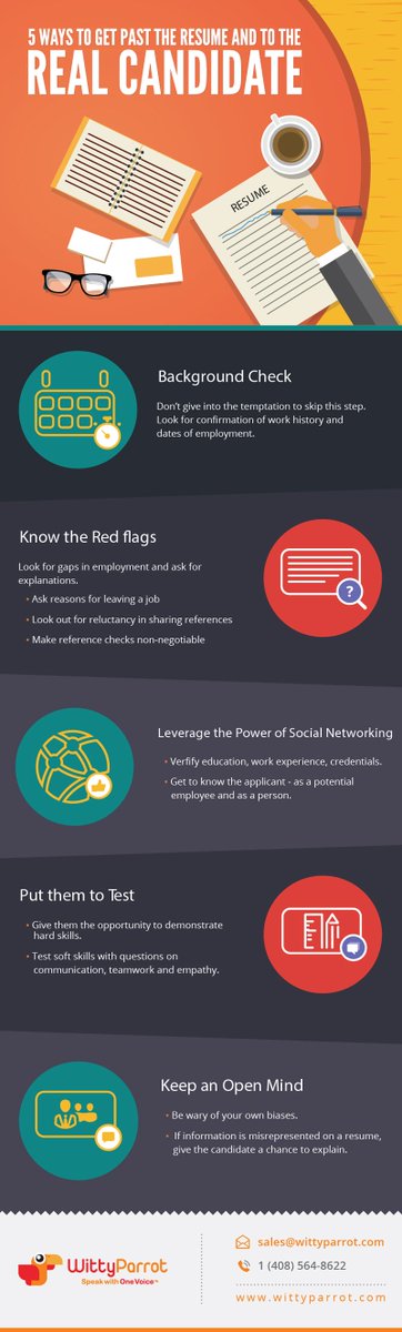 wittyparrotapp's tweet photo. Five Ways To Get Past The #Resume And To The Real #Candidate. #wittyparrot #CMS #TalentAcquisition #Hiring #Resumeselection.
https://t.co/E9ekry5tux https://t.co/kplQ1MF125