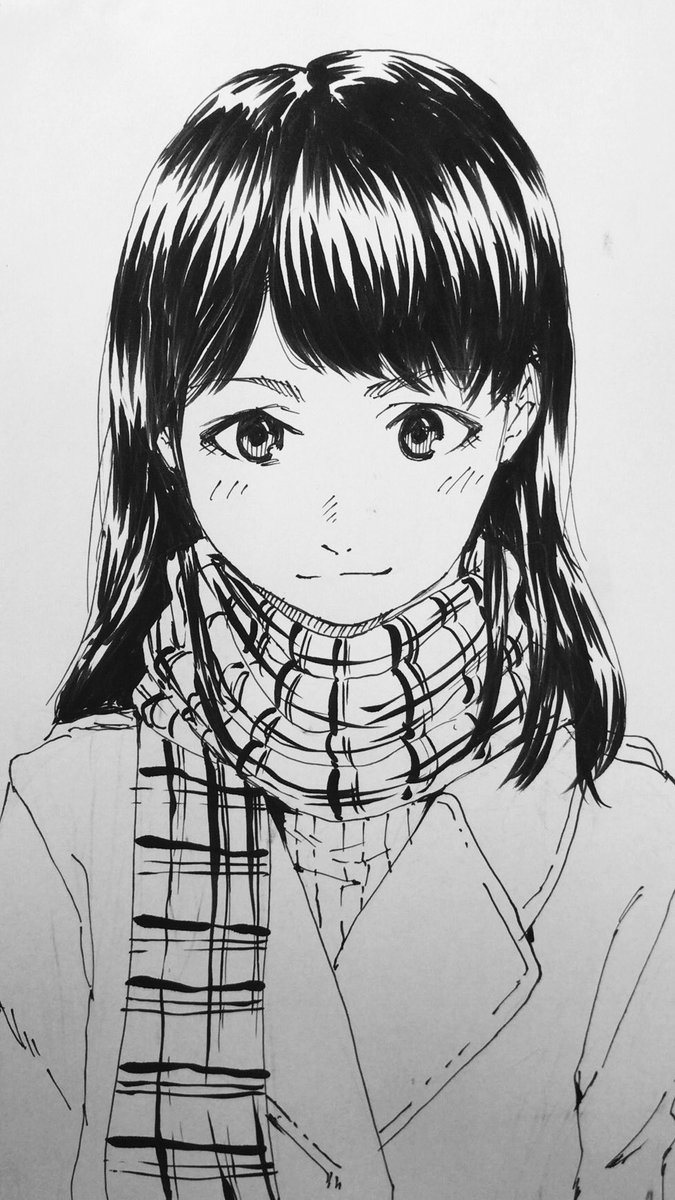 打ち合わせ待っている間に落書き
#イラスト
#絵
#ペン画
#落書き 