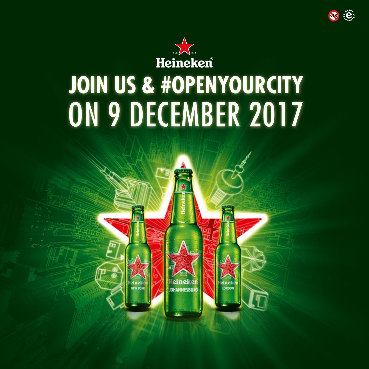 RT and you could win tickets for you &amp; a friend to our exclusive  #OpenYourCity event happening in Jozi 9th Dec 2017.
