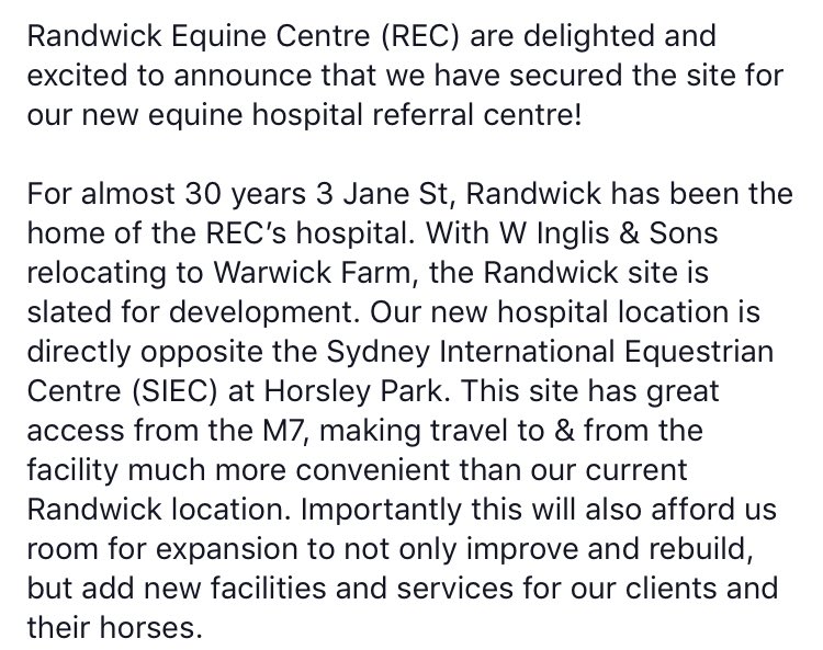 REC_SportsMed's tweet photo. We are delighted to announce the location of our new hospital premises! We are aiming to move to Horsley Park, opposite SIEC, opening in early 2020. https://t.co/u15MRWnLi5