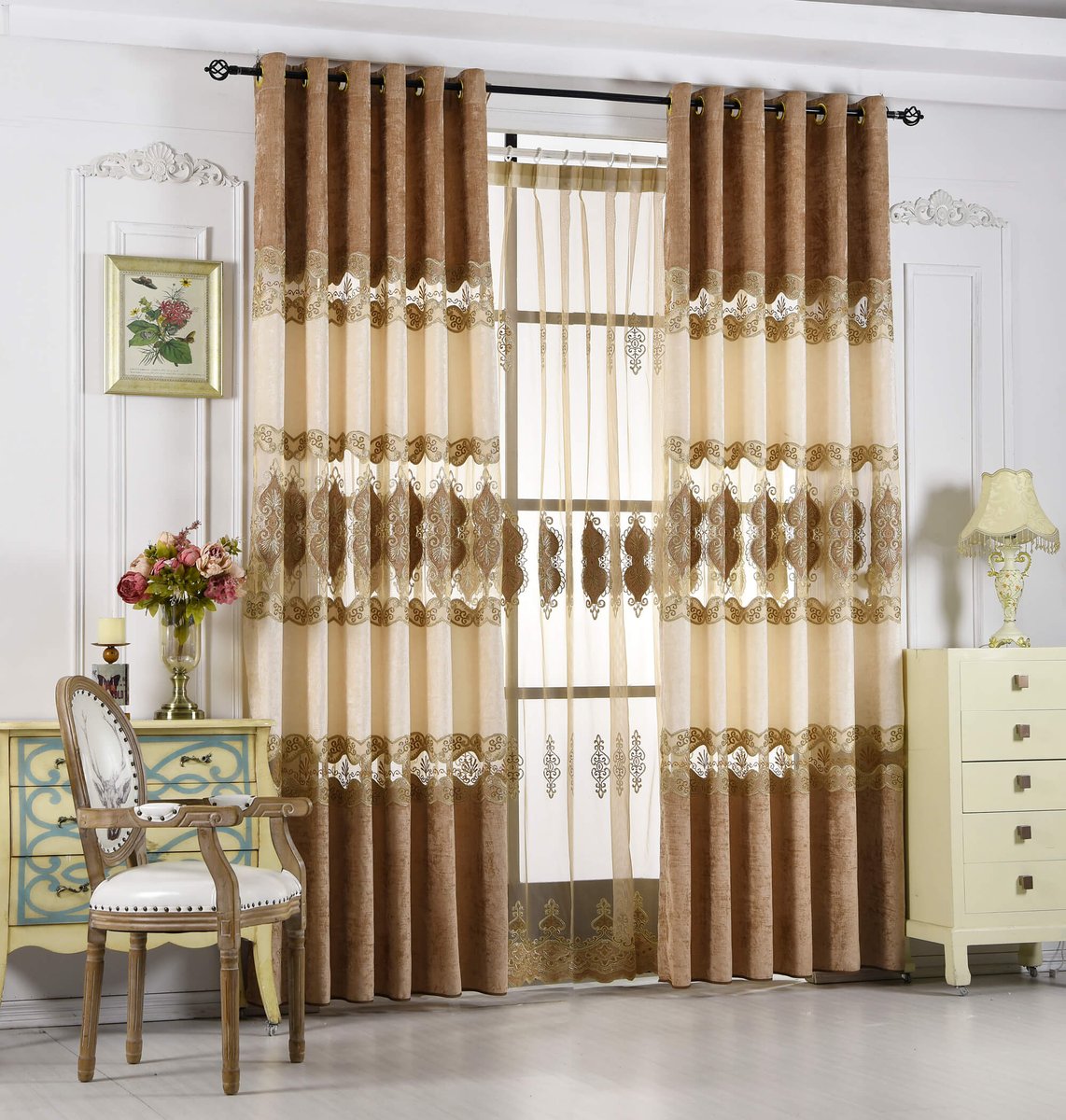 weembcompany's tweet photo. curtain fabric luxury-7920coffee https://t.co/fSKwrzNCi9