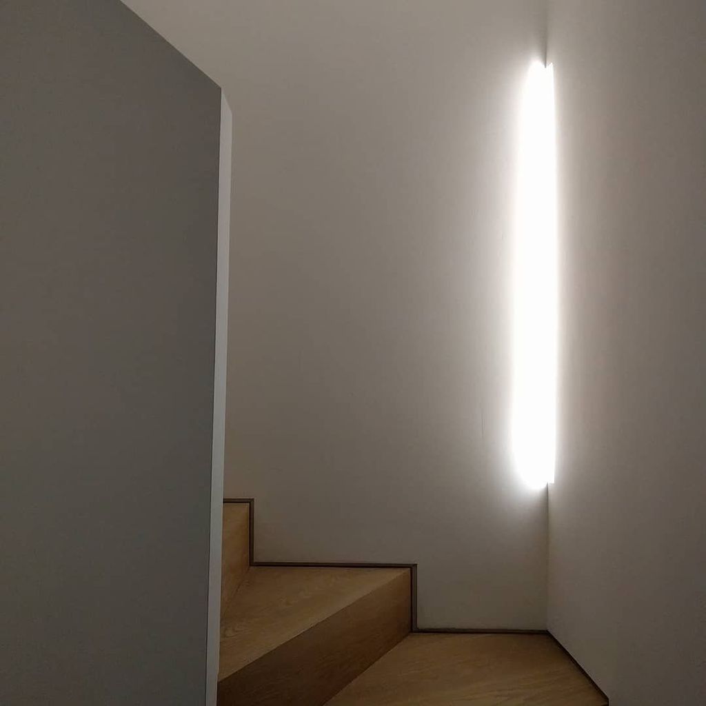 constantsd's tweet photo. Recessed lighting, oak treads and shadow gap at our Islington house project. #shadowgap #recessedlighting #oakstairs #minimalism https://t.co/FzEG4QzWOs https://t.co/SE5nmbB2Ka